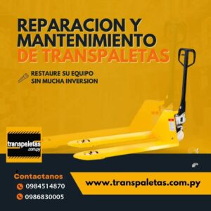 MANTENIMIENTO  Y REPARACIÓN DE TRANSPALETAS