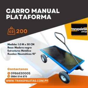 CARRO MANUAL PLATAFORMA 200KG