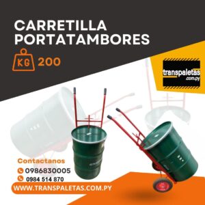 CARRETILLA PORTATAMBORES